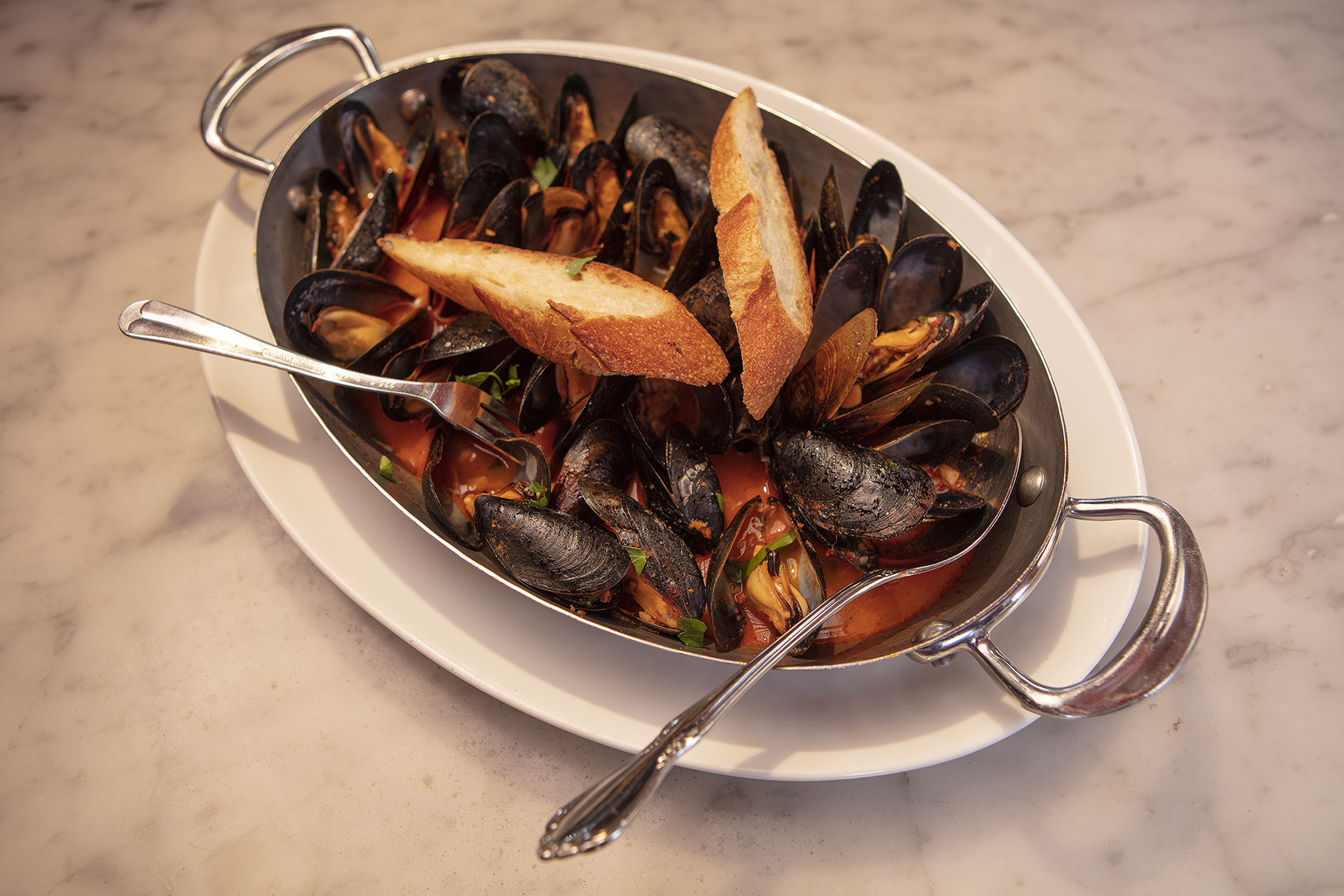 The Stinking Rose's Mussles