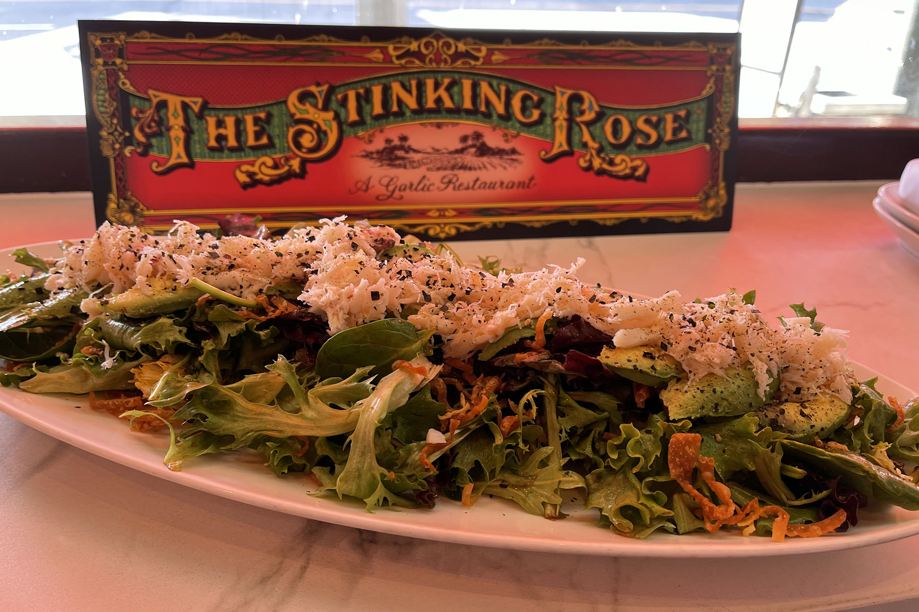 The Stinking Rose's Crab salad